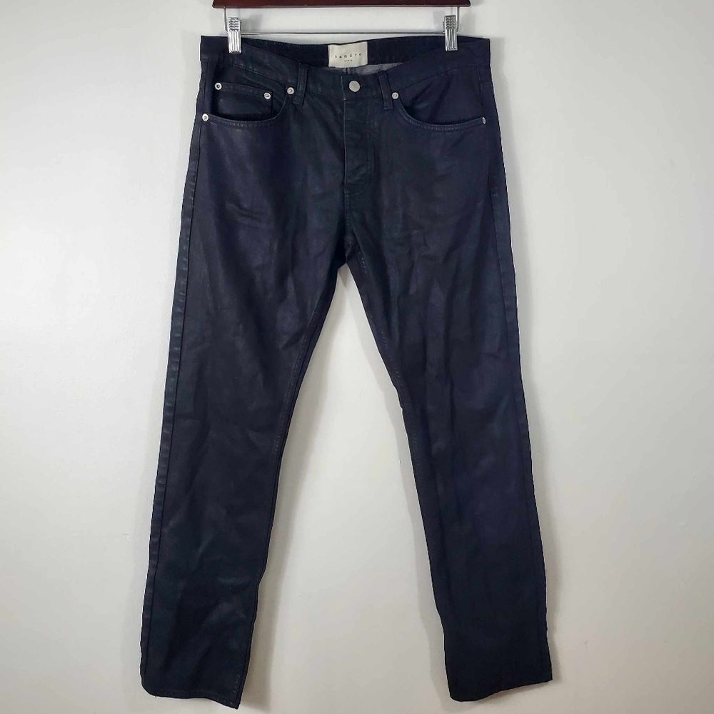 Sandro Men's Straight-Leg Jeans Black